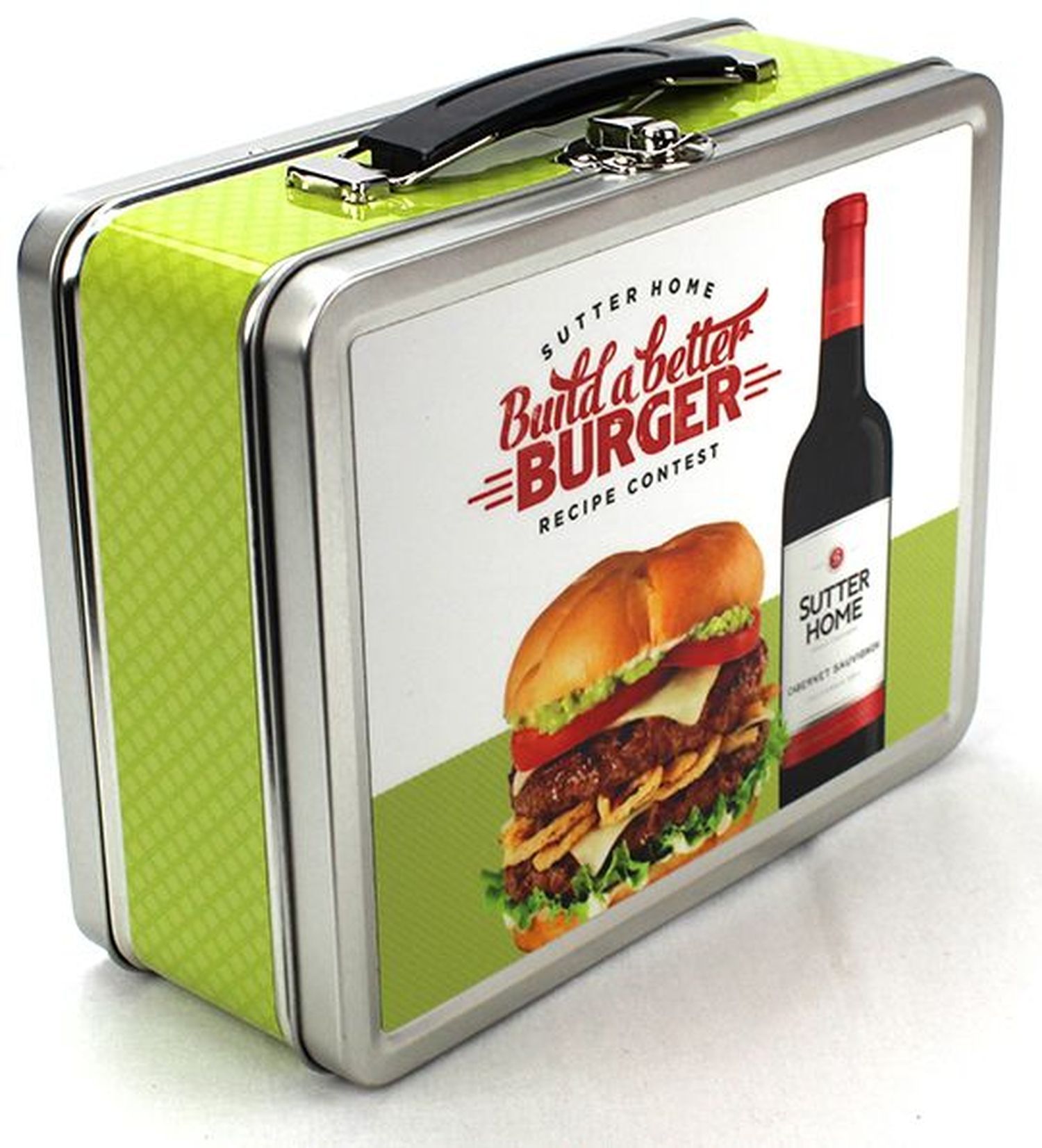 Medium Retro Lunch Box w/ Laminated Vinyl Label
